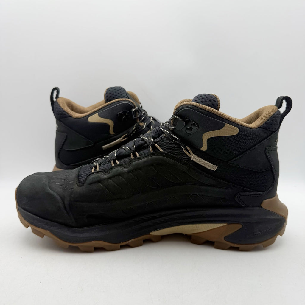 Merrell Mens Moab Speed 2 Hiking Sneakers US 11 Black Leather Waterproof NWOB