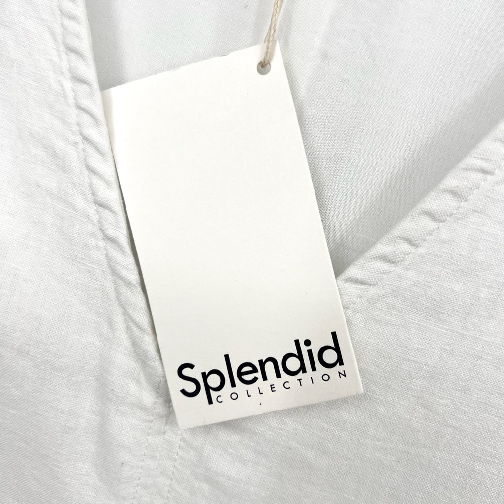 SPLENDID COLLECTION Dawson Dress Medium White Sleeveless V Neck NWT