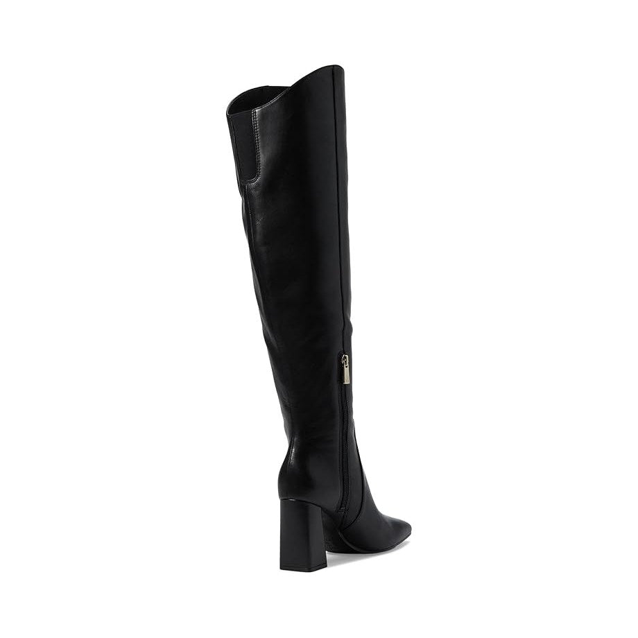 Naturalizer Womens Lyric Wide Calf Over the Knee Boots US 8 M Black Leather