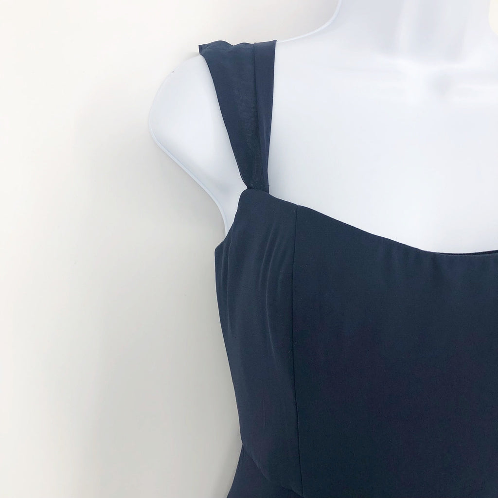 AFTER SIX 1560 Off-the-Shoulder Long Dress 2R Midnight Blue Gown Formal NWOT