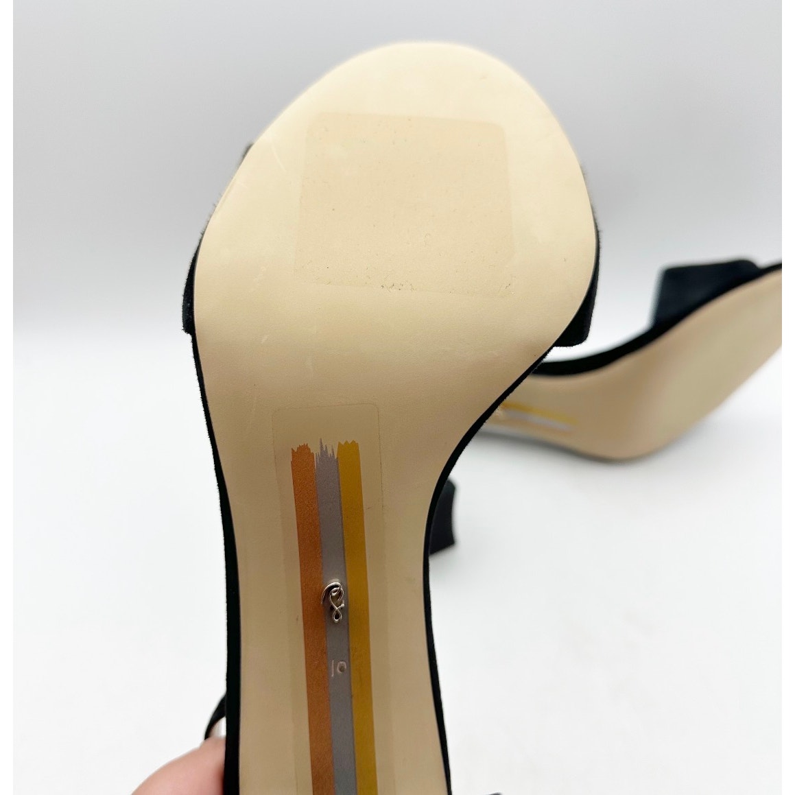 Sam Edelman Womens Robyn Heels Size 10 M Black Suede Leather Ankle Strap NWOB