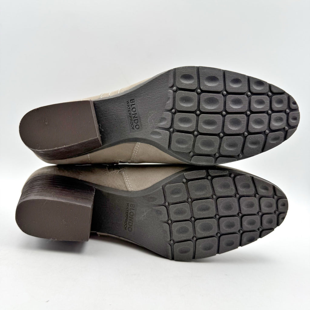 Blondo Womens Valli 2.0 Ankle Booties SIZE 8 M Taupe Grey Nubuck Leather NIB