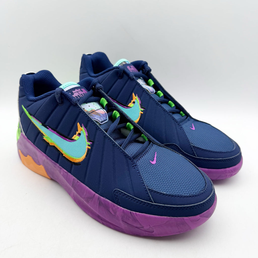 NIKE Kids Lebron Witness lx Kc Sneakers US 7 Youth EU 40 Blue Muulticolor NIB