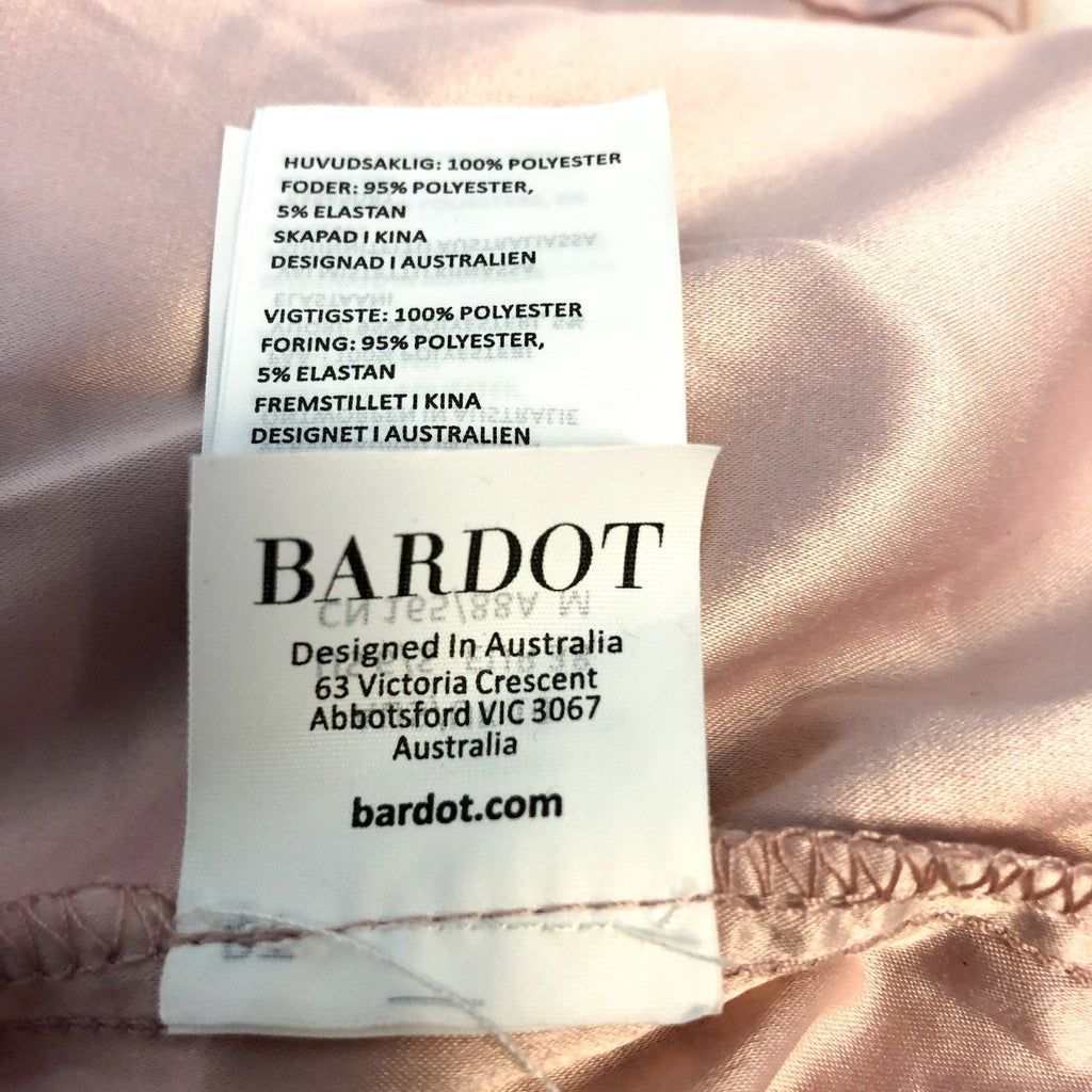 BARDOT Women's Lina Lace Midi Dress Size 6 Pink Rose Sleeveless Lined NWT