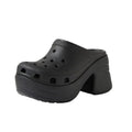 Crocs Womens Siren Crush Platform Clogs Size 11 Black Heels NWT