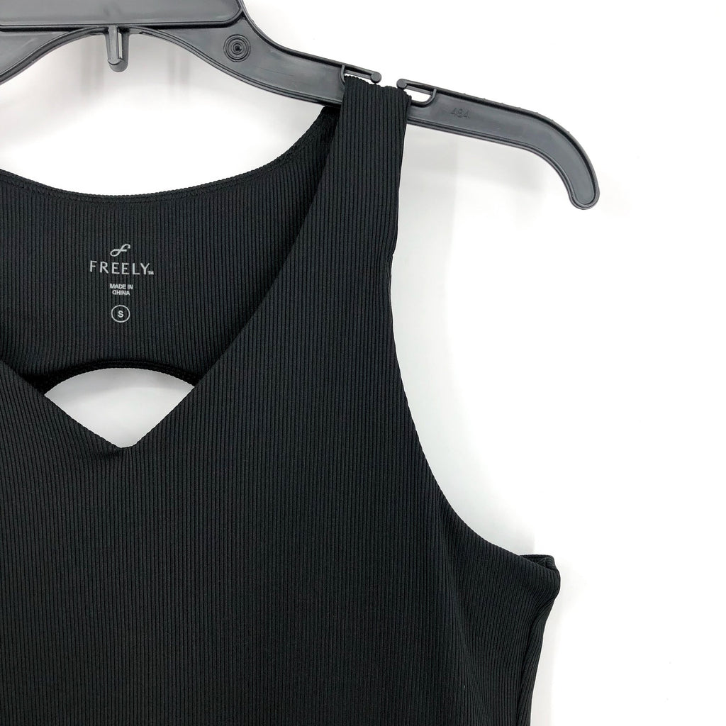 FREELY Women's Activewear Dress Small Black Cut Out Back NWOT