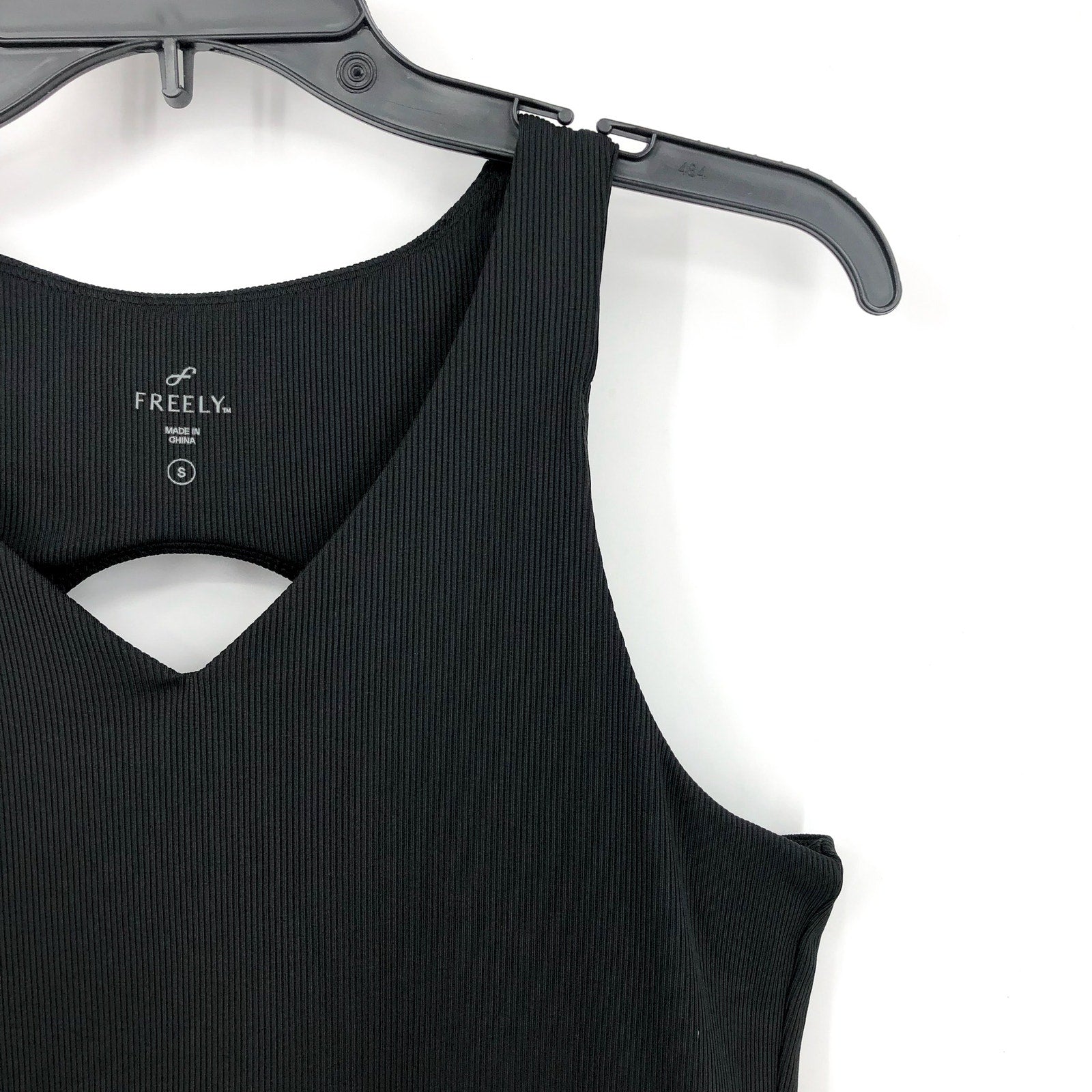 FREELY Women's Activewear Dress Small Black Cut Out Back NWOT