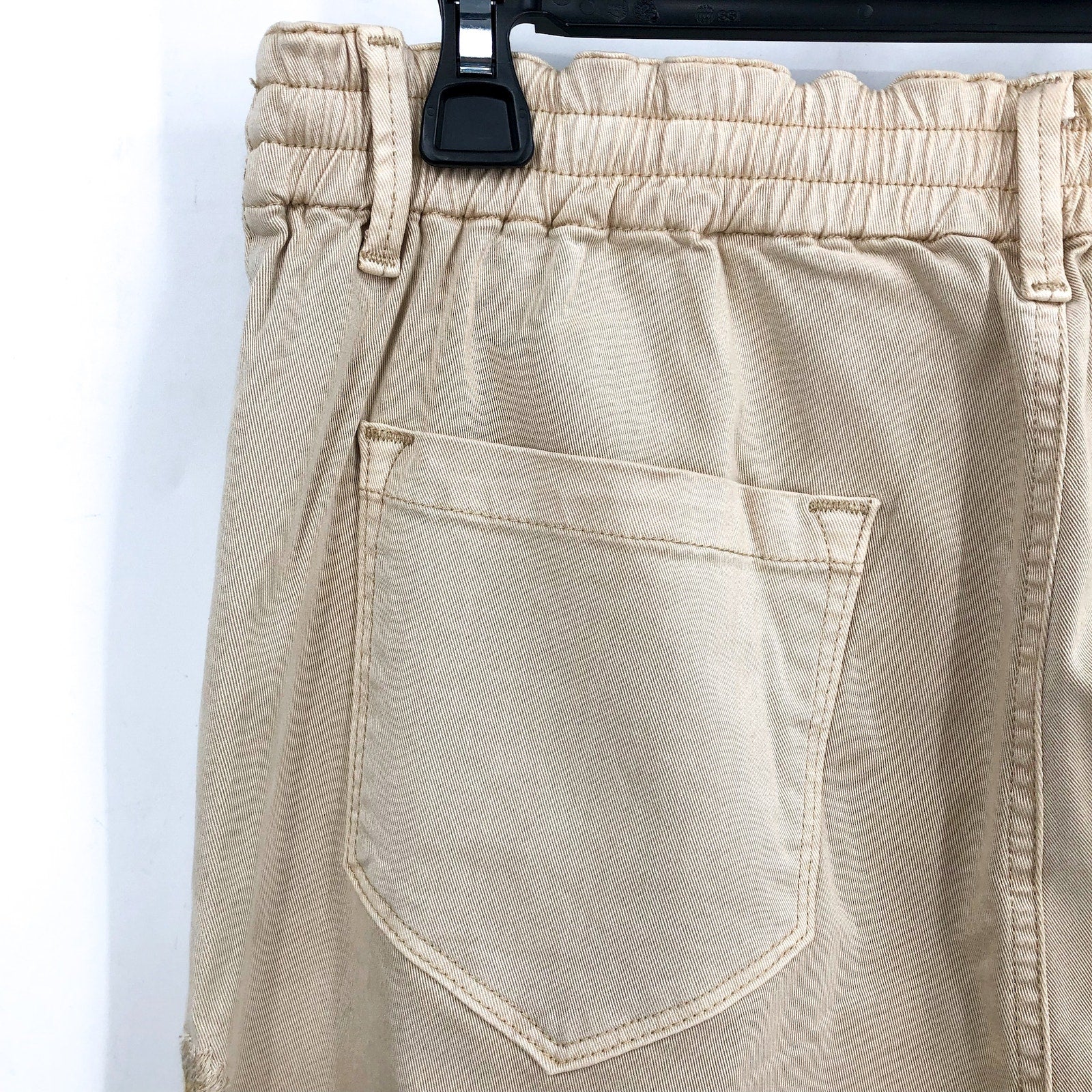 DRIFTWOOD Women's Embroidered Casual Pants Large Beige Floral NWT
