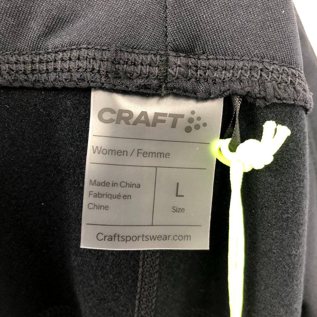 CRAFT Women's ADV Essence Wind Leggings Large Black Reflective Windproof NWT