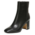 Sam Edelman Womens Fawn Heel Boot US 9.5 M Black Leather NWOB