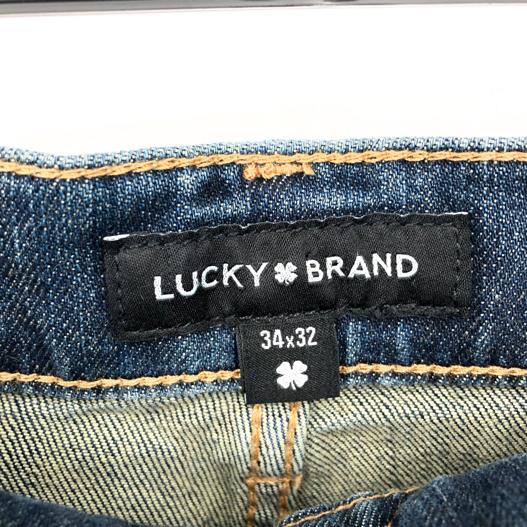 LUCKY BRAND Men's 223 Straight Jeans 34x32 Lynwood Blue Advanced Stretch NWT