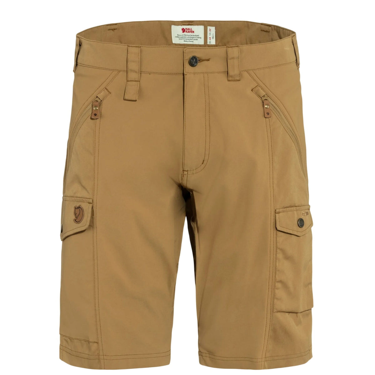 FJALLRAVEN Men's Abisko Outdoor Shorts Size 30- 31 Brown Tan Cargo G-1000 NWOT