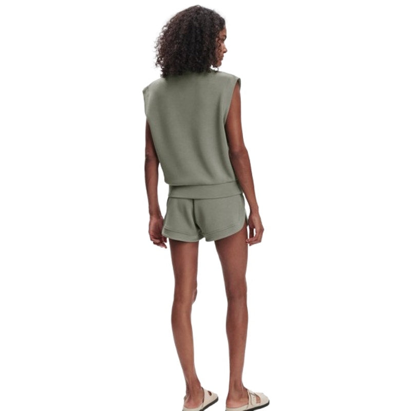 VARLEY Women's Loretta Half Zip Sweatshirt Small Green Shadow Panelled NWT