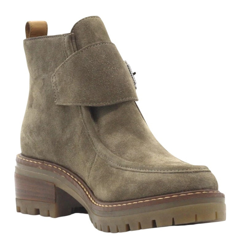 Kenneth Cole Gentle Souls Womens Baden Ankle Boots Size 8 M Grey Suede NIB