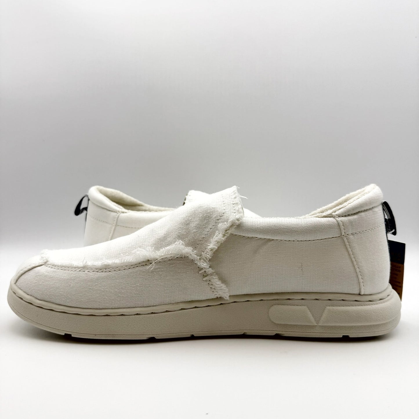 Vionic Beach Mens Seaview Laceless Slip-on Sneakers US 11 M White Canvas NIB