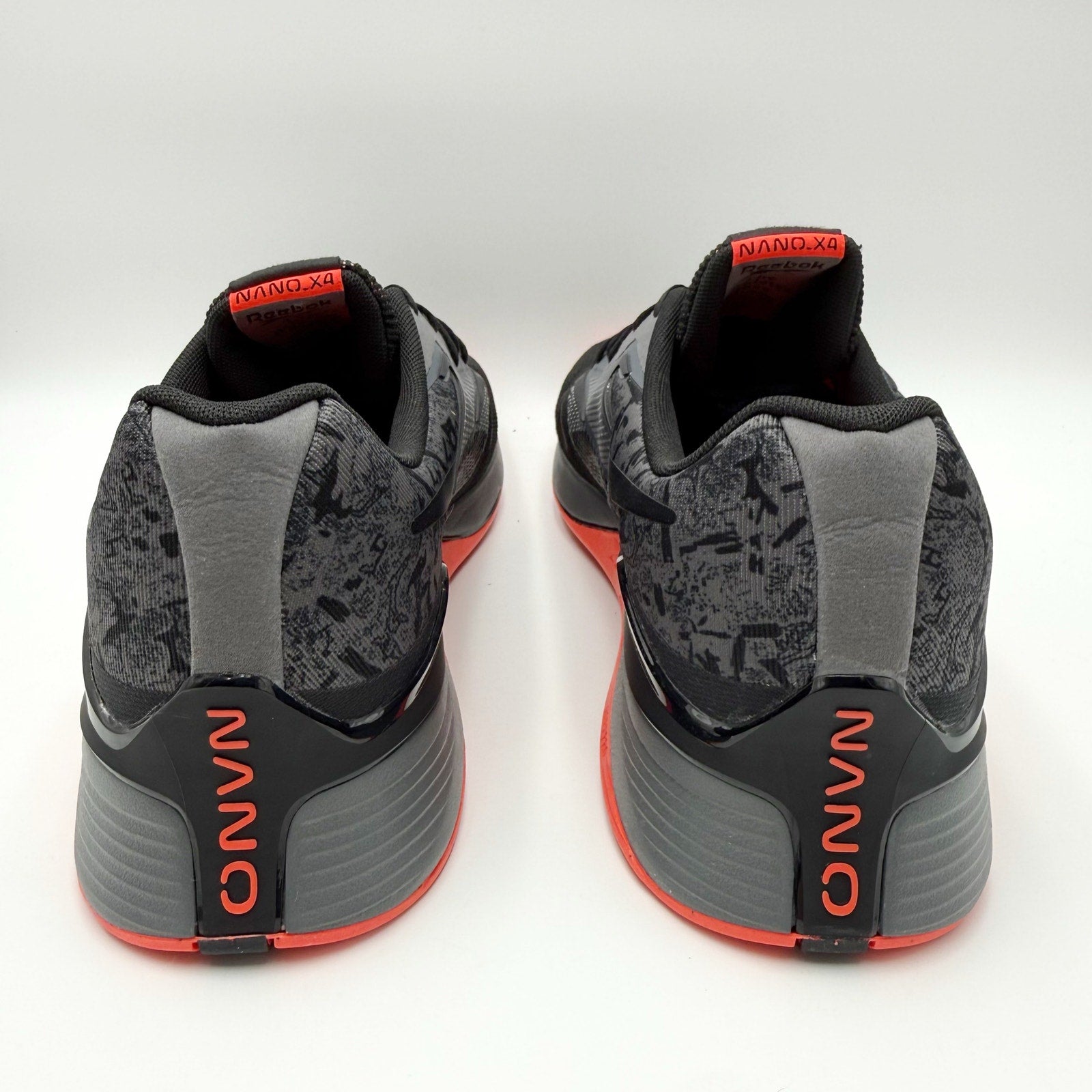 Reebok Mens Nano X4 Training Sneakers US 14 EU 48.5 Black Orange Athletic NWOB
