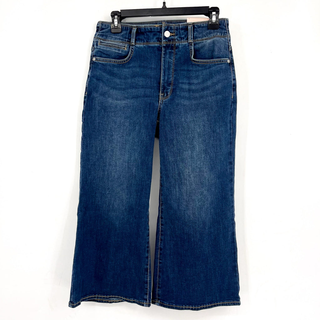 NYDJ Womens Major Wide Leg Capri Jeans Size 6 Serendipity Blue NWT