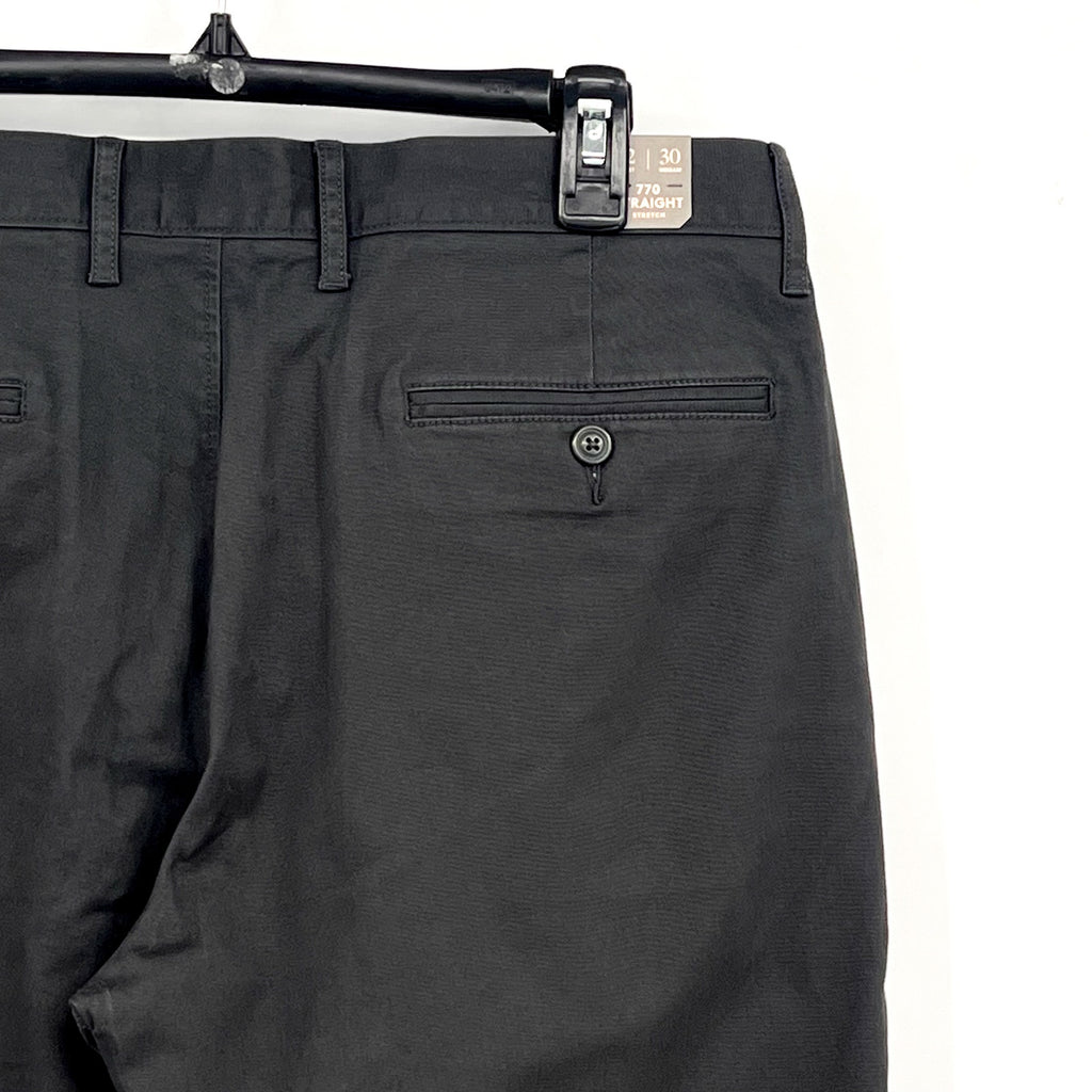 J.CREW Mens 770 Straight-fit Chino Pants 32x30 Onyx Grey Stretch AR886 NWT
