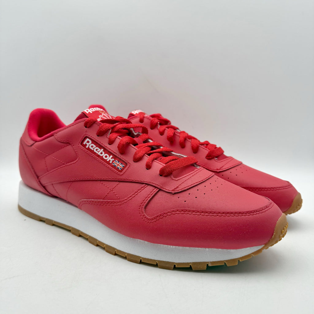 Reebok Mens Classic Sneakers US 11 EU 44.5 Red Leather Athletic NIB