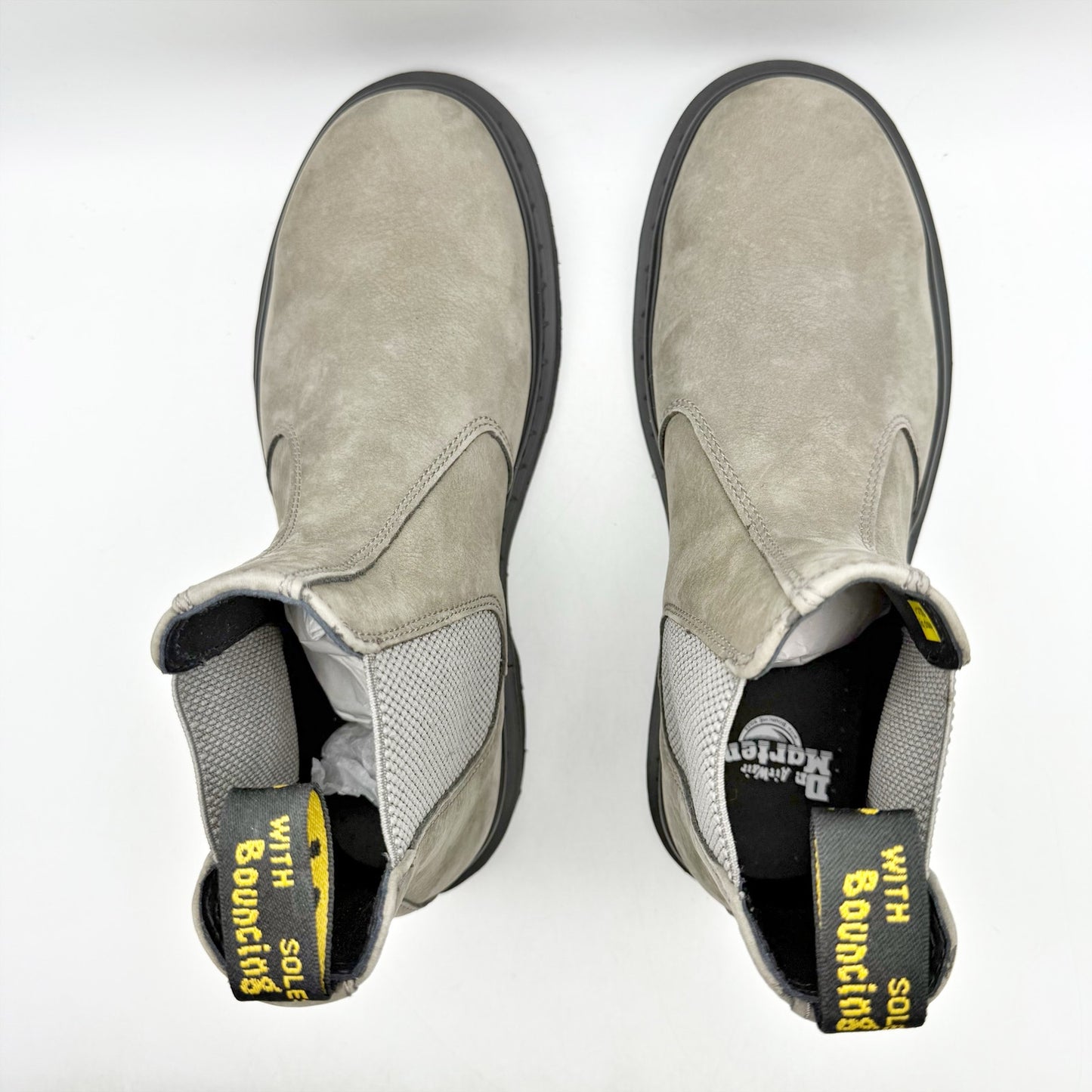 Dr. Martens Womens 2976 Chelsea Boots EU 41 US 9 Taupe Grey Leather NIB