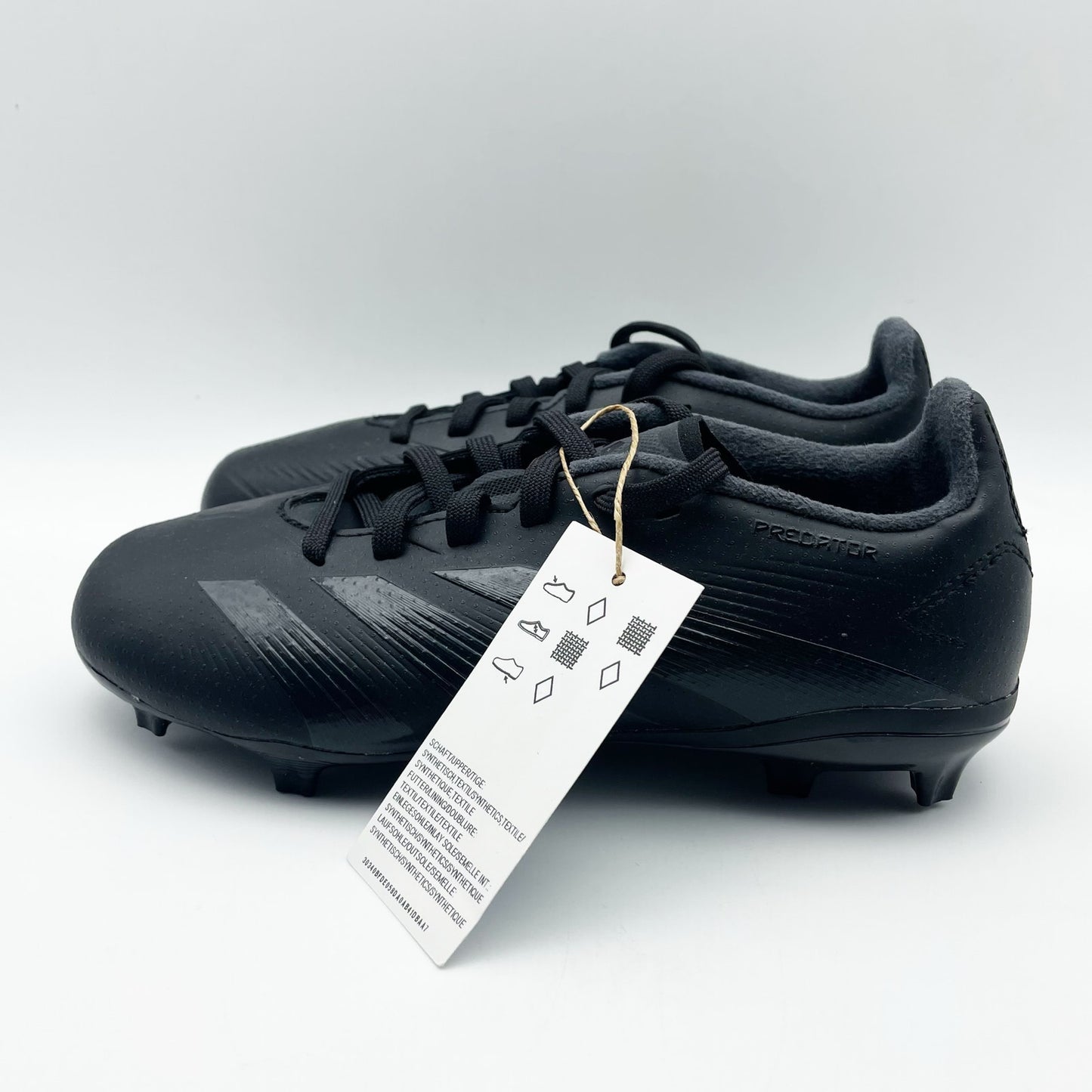 Adidas Kids Predator 24 League Firm Ground Soccer Cleat US 2 Fr 33.5 Black NIB