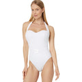 LILLY PULITZER Womens Jyn One-Piece Swimsuit Size 10 Resort White Belt NWT