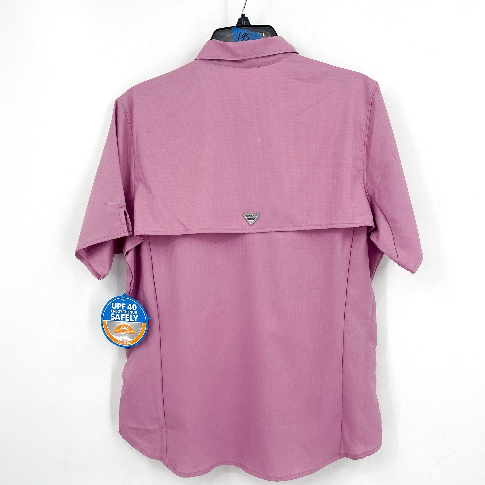 COLUMBIA Womens PFG Tamiami II Shirt XS Light Pink Short Sleeve NWT