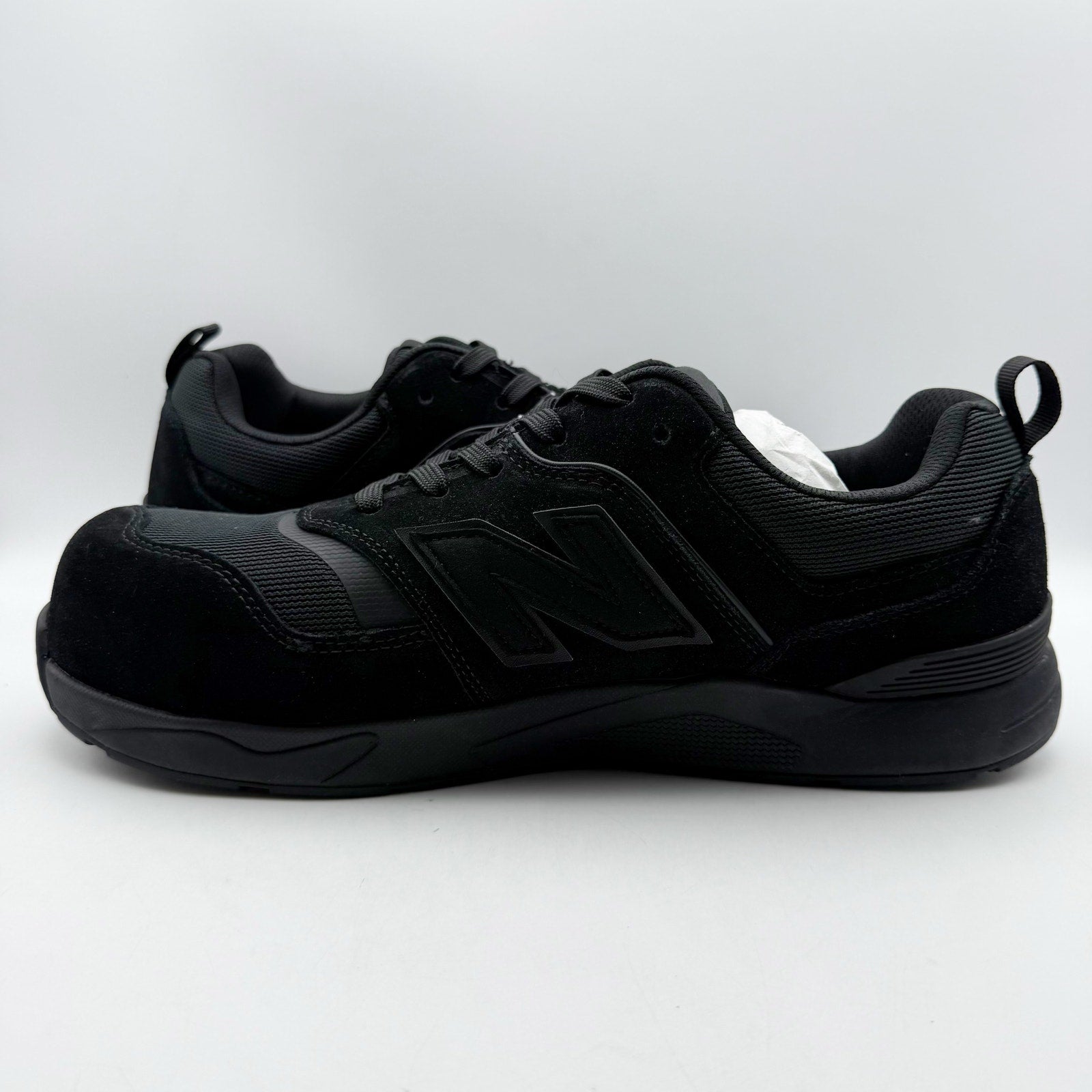 New Balance Mens Elite Lite SD Work Sneakers US 8.5 All Black Composite Toe NIB