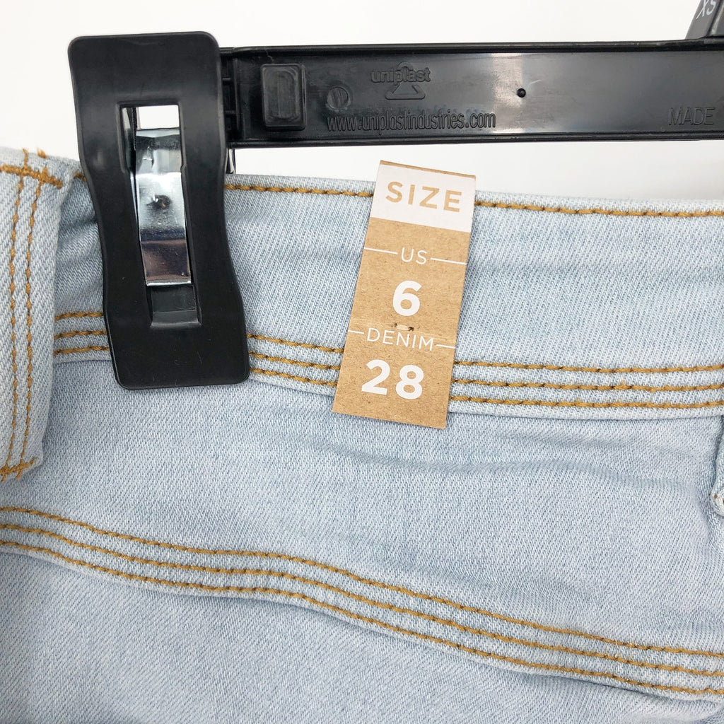 PRANA Women's Soma Skinny Jeans 28x29 US 6 Blue Light Wash High Rise Stretch NWT