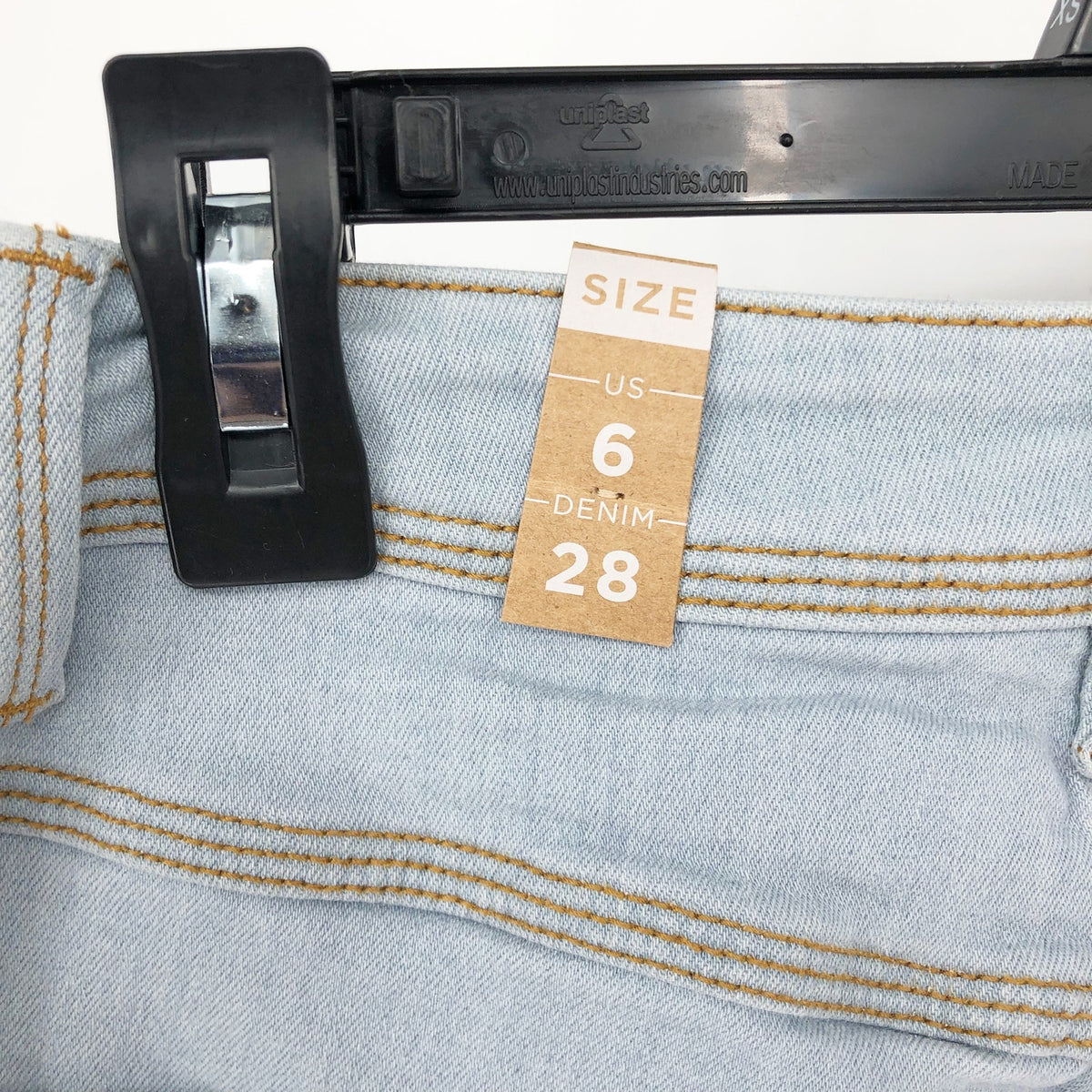 PRANA Women's Soma Skinny Jeans 28x29 US 6 Blue Light Wash High Rise Stretch NWT