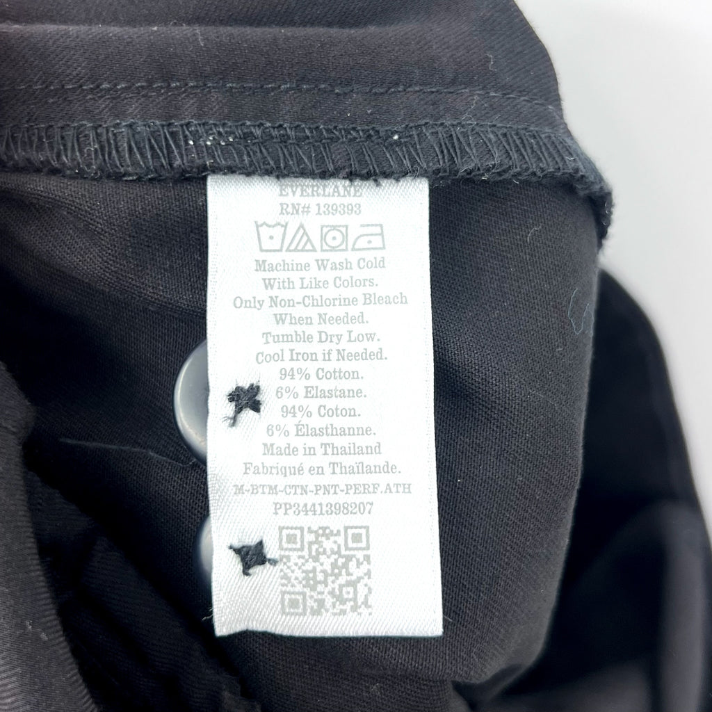 EVERLANE Uniform Mens Performance Chino Pants 35x32 Black Athletic Fit NWT