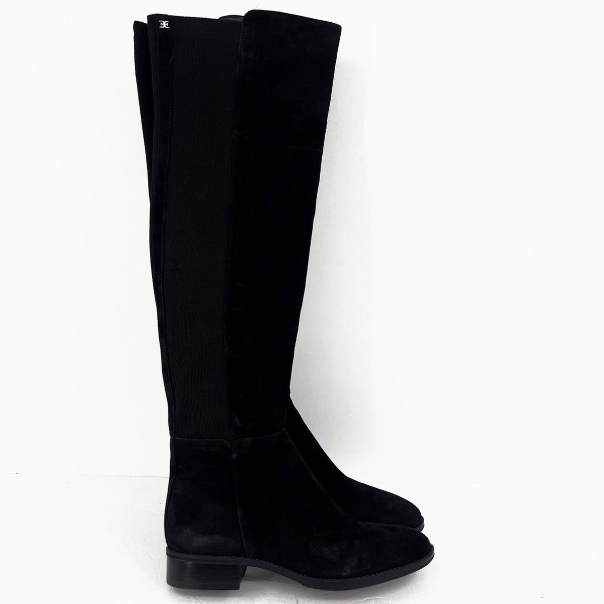 Sam Edelman Womens Pam Over the Knee Boots Size 9 EU 39 Black Suede Stretch NWOB