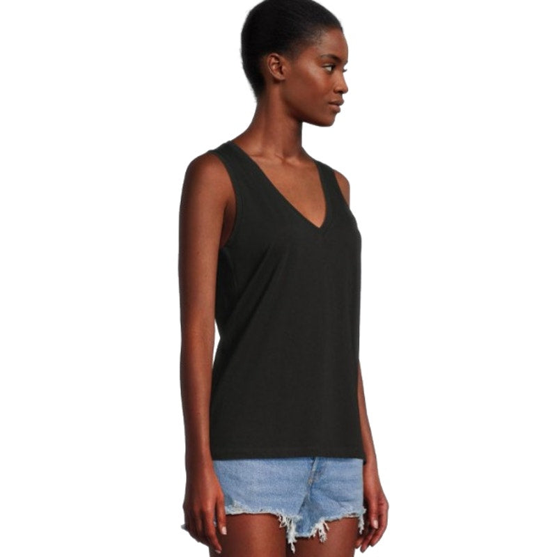 MADEWELL Women's Northside V-Neck Tank Top Small Black Sleeveless NWT