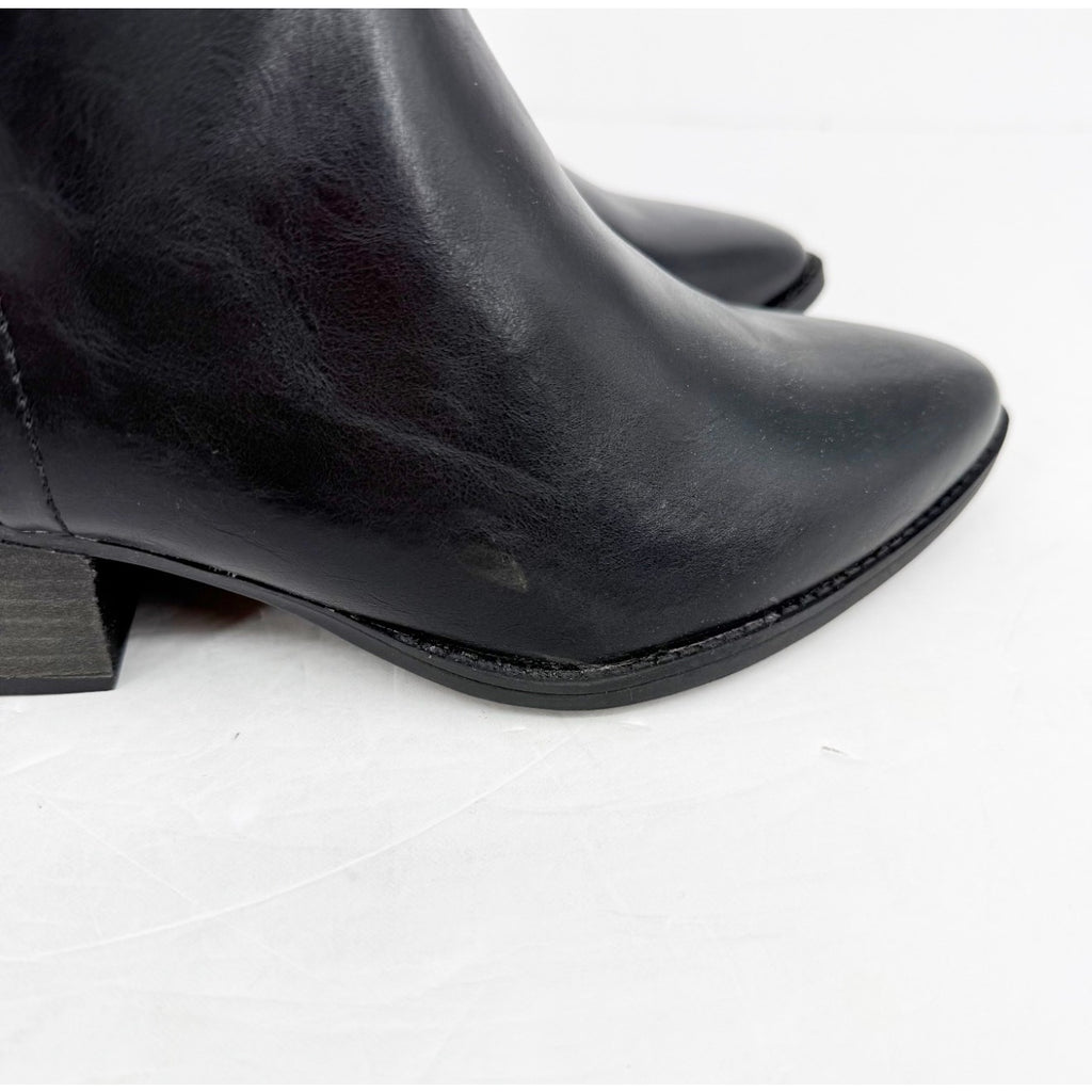 LifeStride Women's Reese Wide Calf Boot Size 8.5 Wide EU 39 Black Leather NWOB