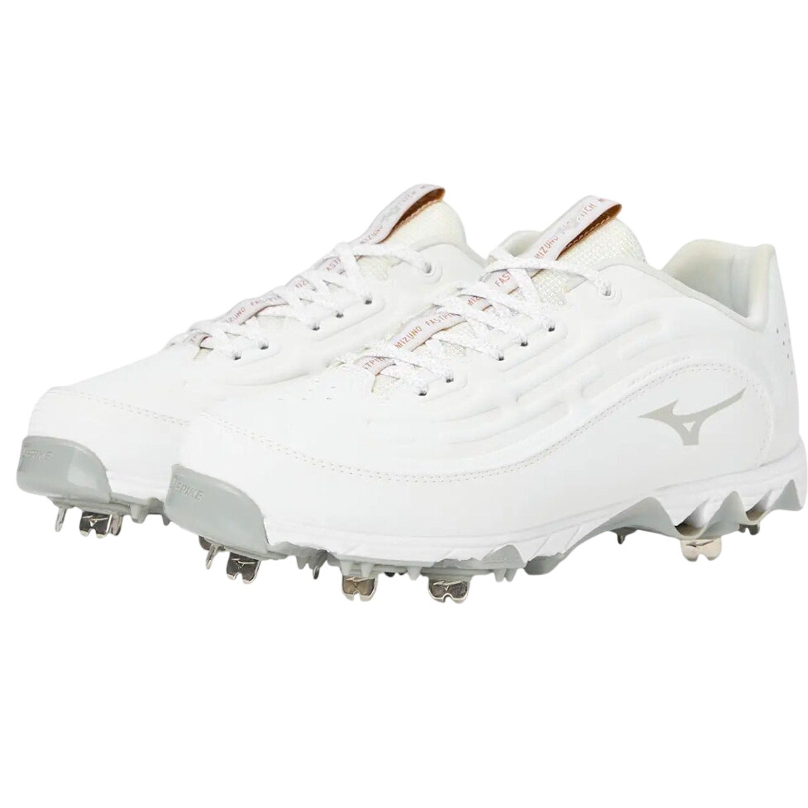 Mizuno Womens Swift 8 Low Softball Cleats Size 11 White 9-Spike Metal NWOB