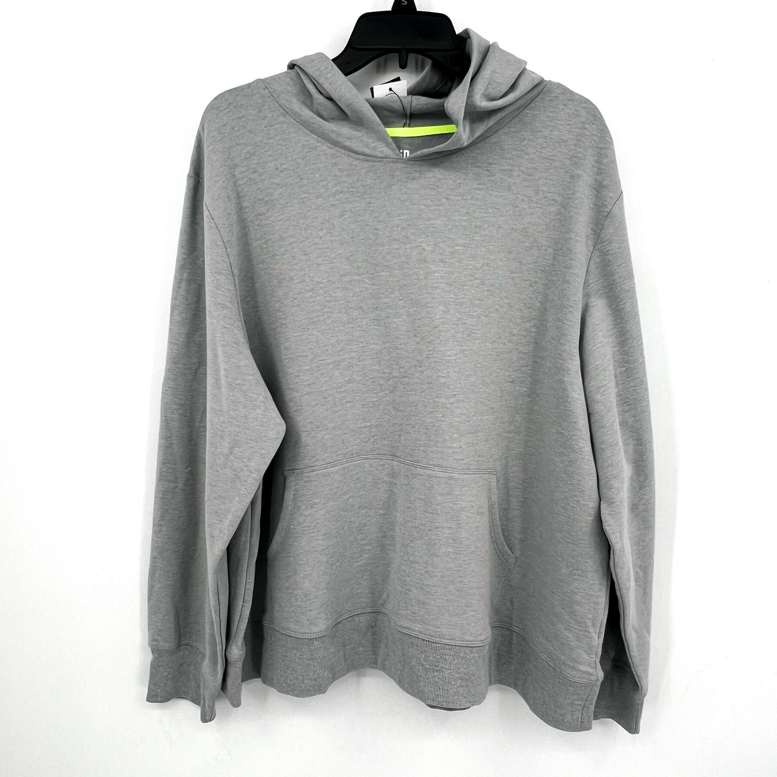 IDEOLOGY Women's Fleece Hoodie Large Grey Zinc Heather Sweatshirt NWT