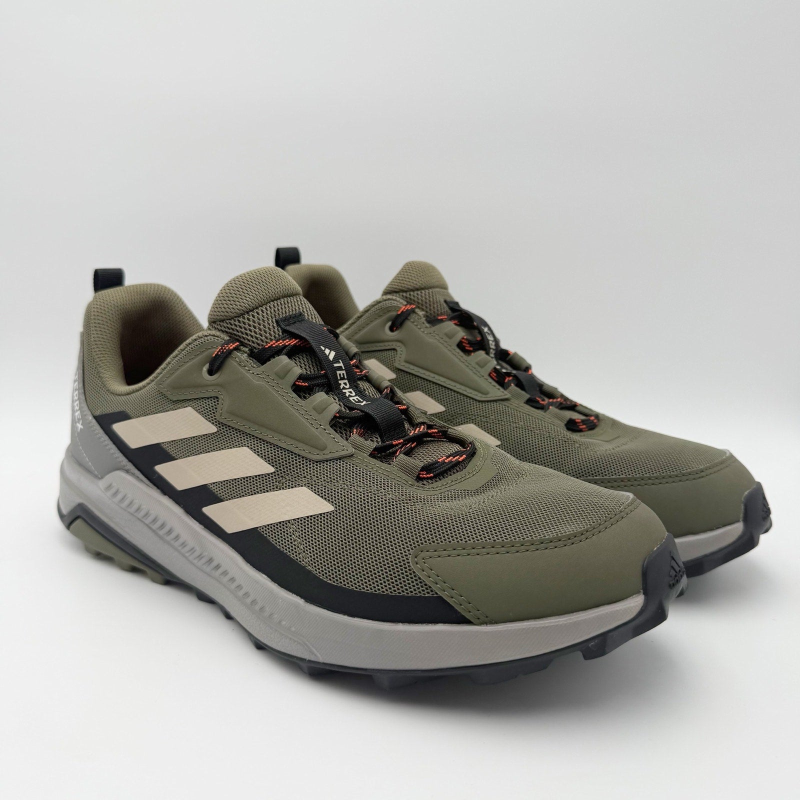 Adidas Mens Terrex Anylander Hiking Shoes Size 10.5 Green Grey Athletic NIB