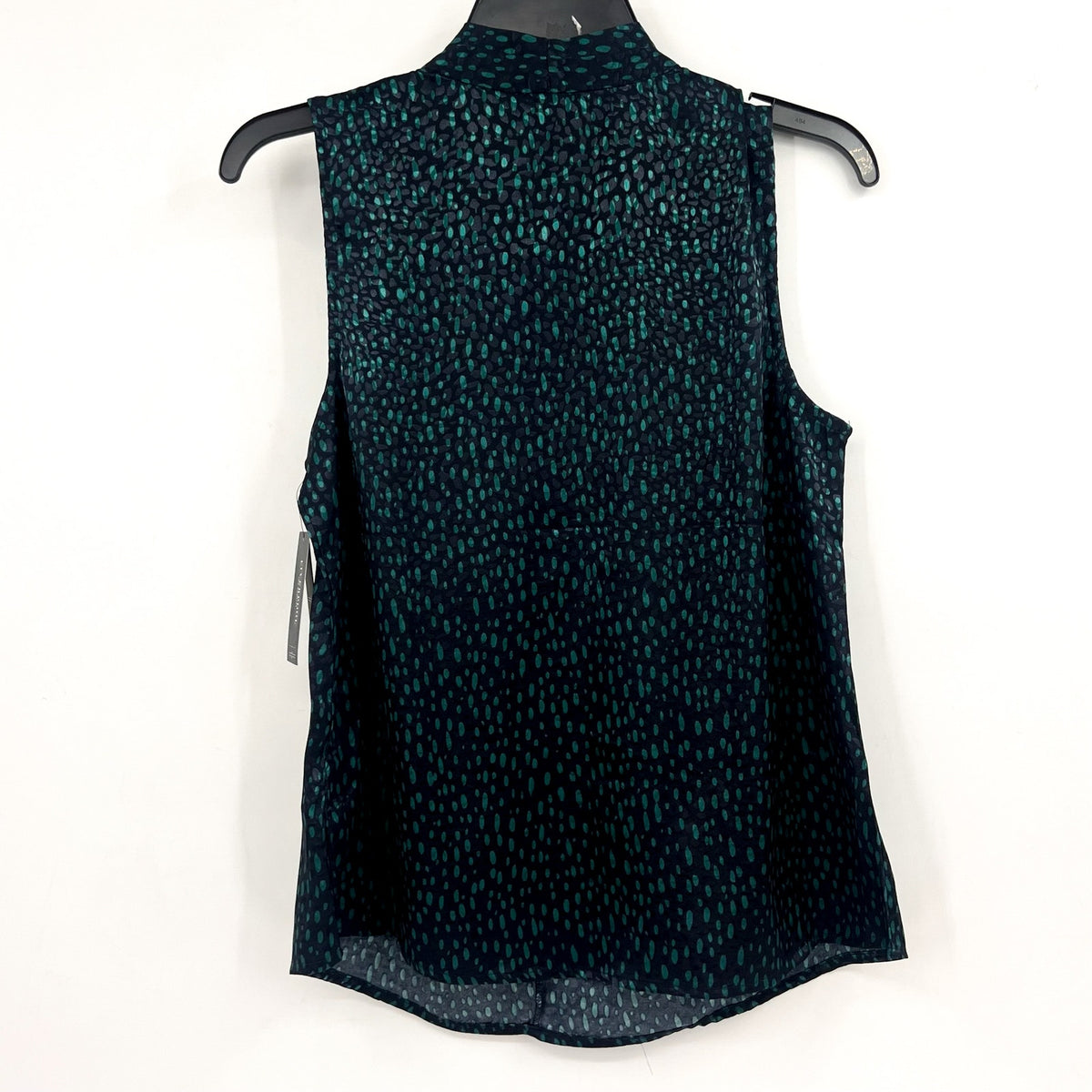 LIVERPOOL Women's Sleeveless Popover Blouse Small Blue Green Print NWT