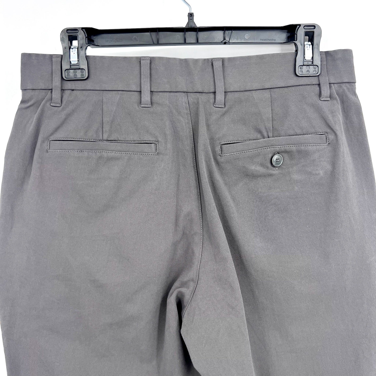 EVERLANE Uniform Mens Performance Chino Pants 29x28 Slate Grey Athletic Fit NWT