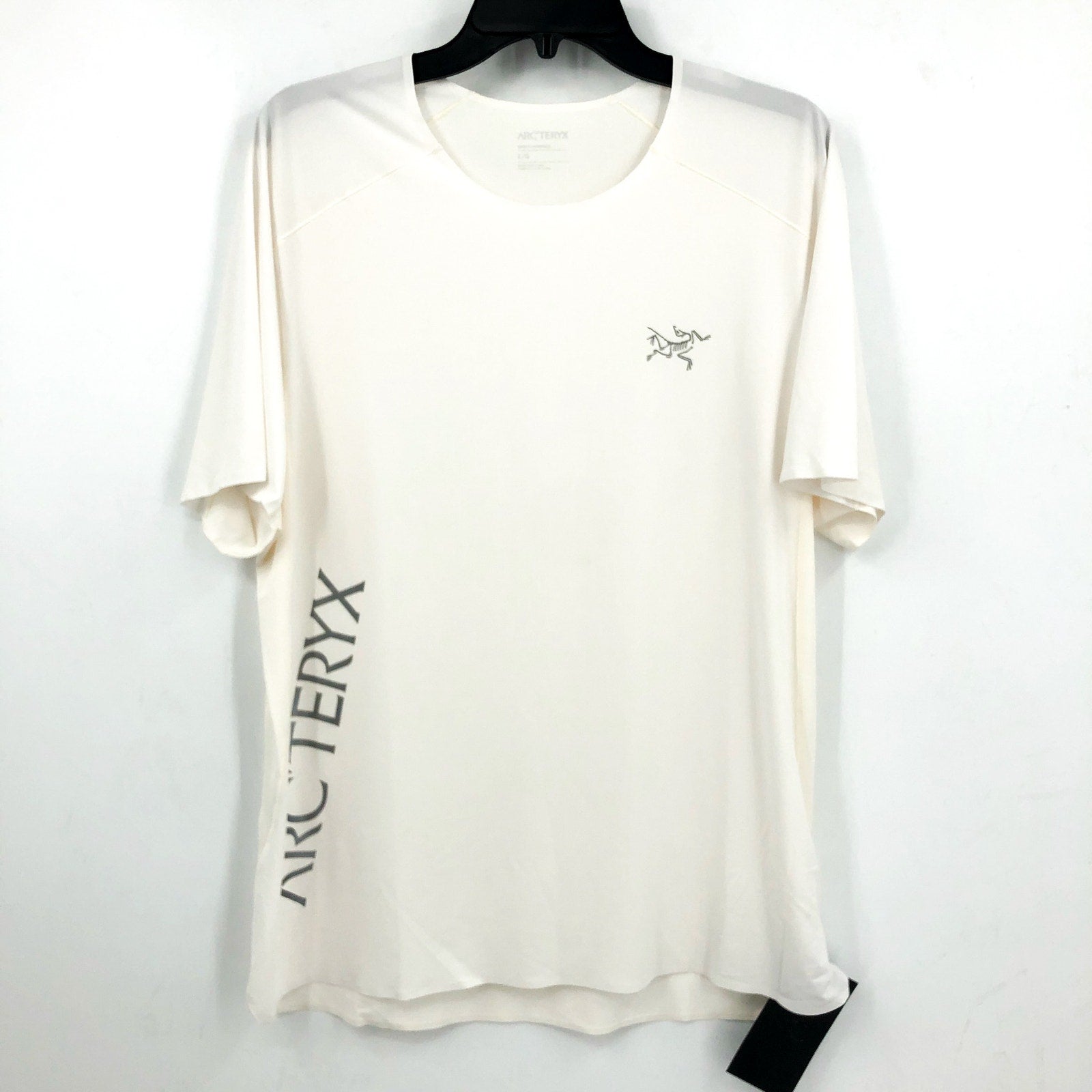 ARC'TERYX Men's Norvan Downword Logo T-Shirt Large White Arctic Silk NWT