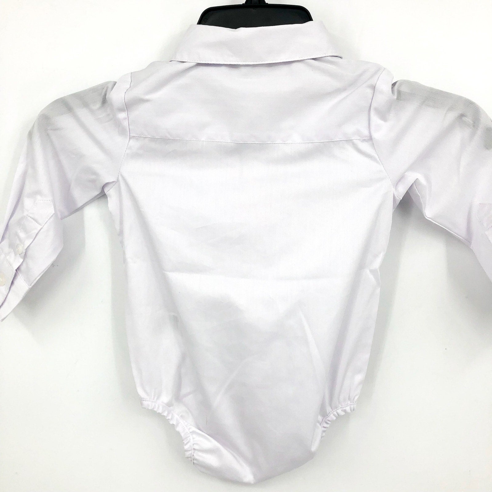 BARDOT JUNIOR Baby Boy Textured Shirt Grow Bodysuit 12-18 Months White NWT