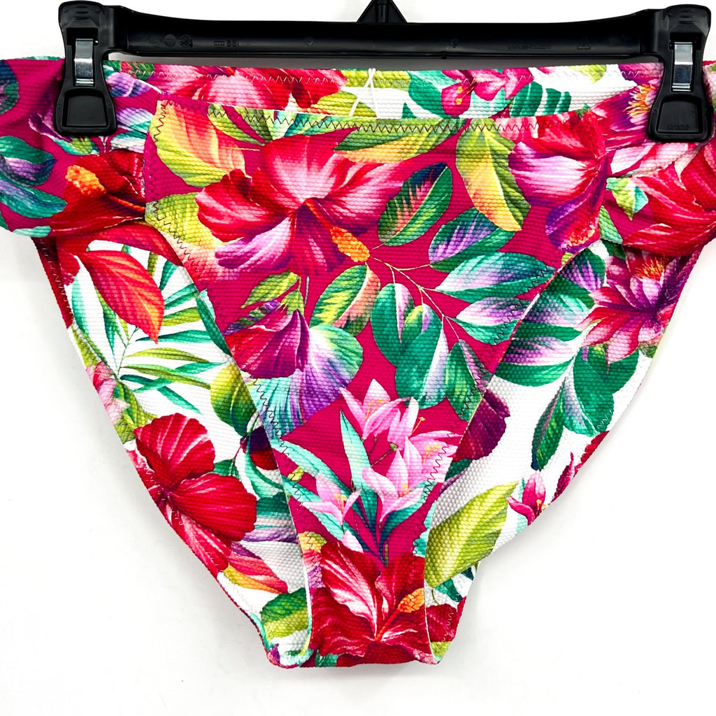 TOMMY BAHAMA Reversible Hipster Bikini Small Bottom Pink Island Cays Fiesta NWT