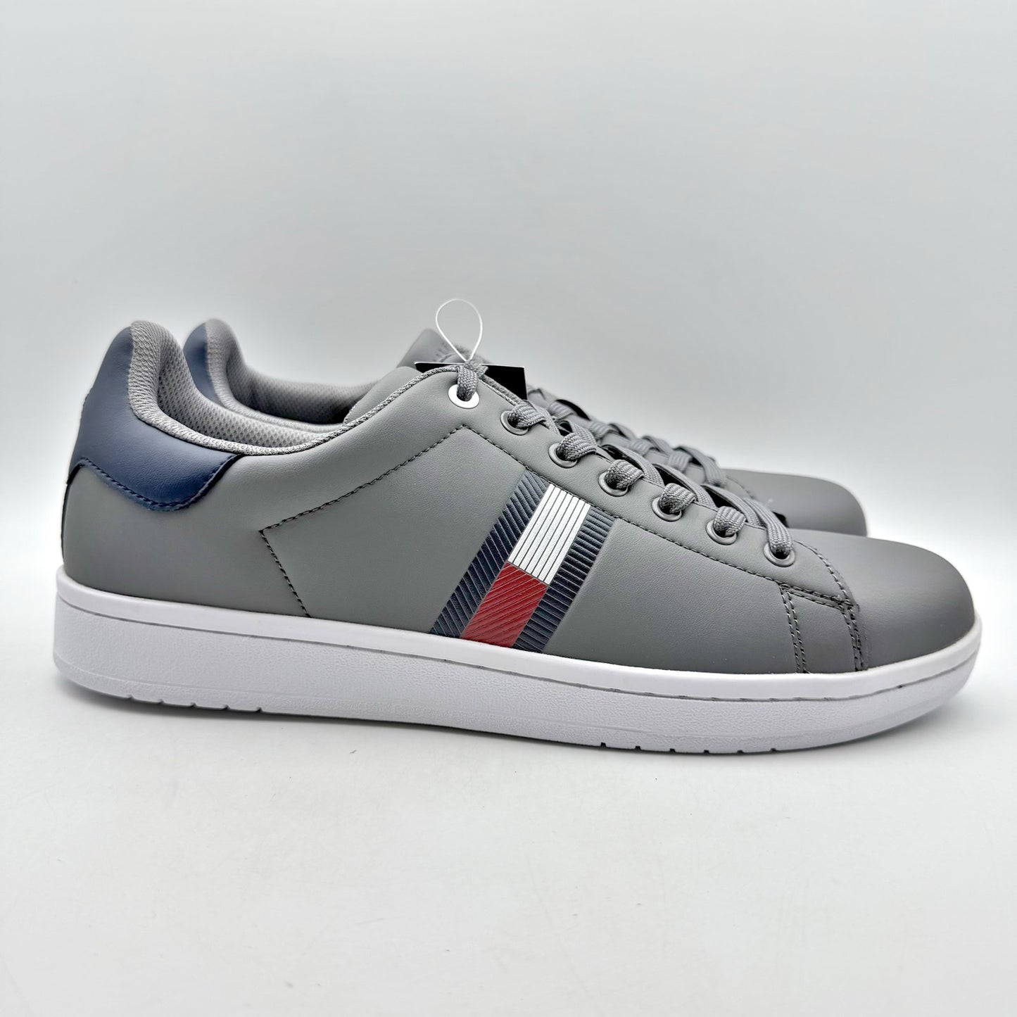 Tommy Hilfiger Mens Lampkin Flag Cup-Sole Low Top Sneakers US 12 Grey NIB