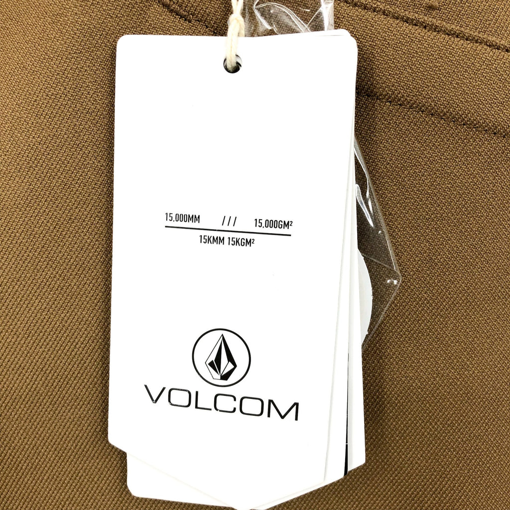 VOLCOM Womens Species Snowboard Pants Medium Brown Tan Stretch Waterproof NWT