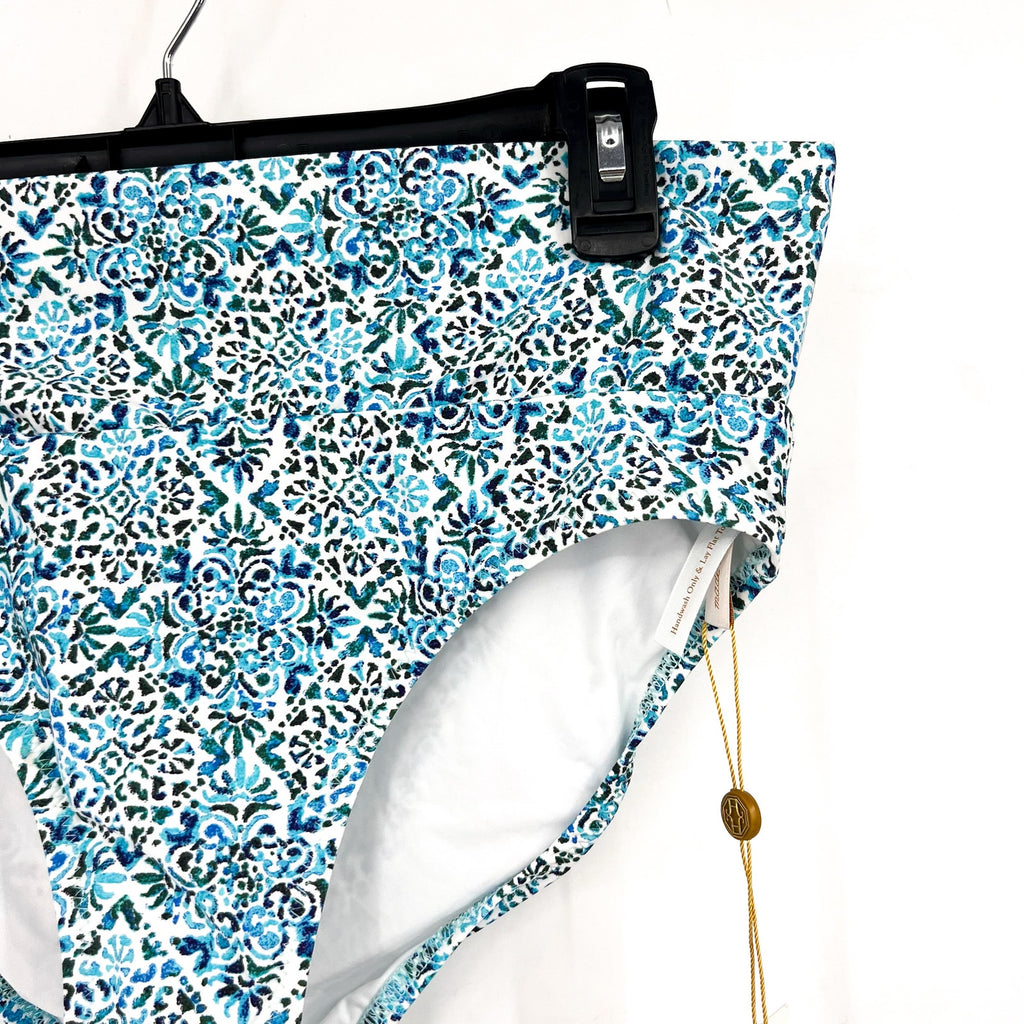 HELEN JON Women's Convertible Hipster Bikini Bottom Small Blue Montrose NWT