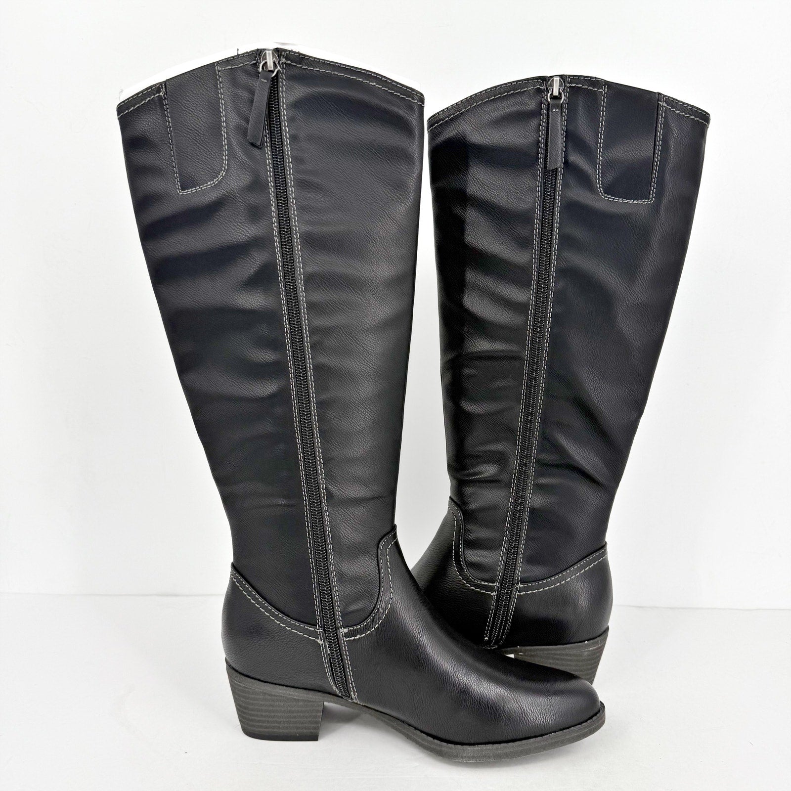 SOUL Naturalizer Womens Zoya Boots US 8 Wide Black Knee High NIB