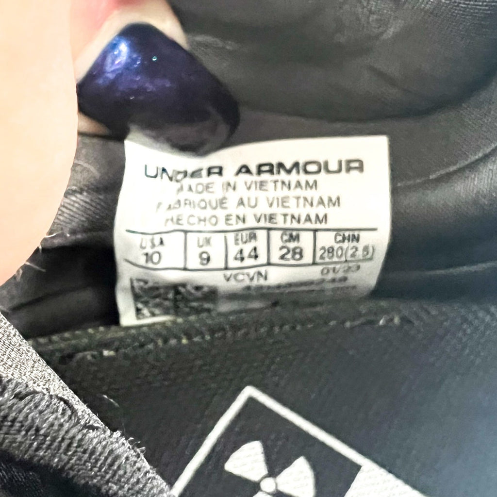 Under Armour Men's Spotlight Lux Mc 2.0 Football Cleats 10 Black White NIB