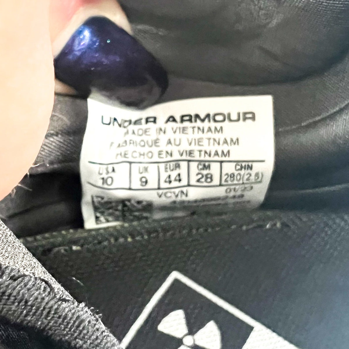 Under Armour Men's Spotlight Lux Mc 2.0 Football Cleats Size 10 Black White NIB