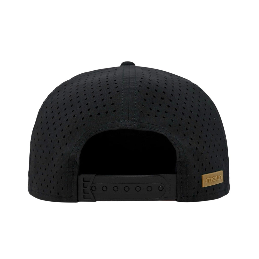 MELIN Trenches Icon Hydro Performance Snapback Hat Classic Fit Black Gum NWT