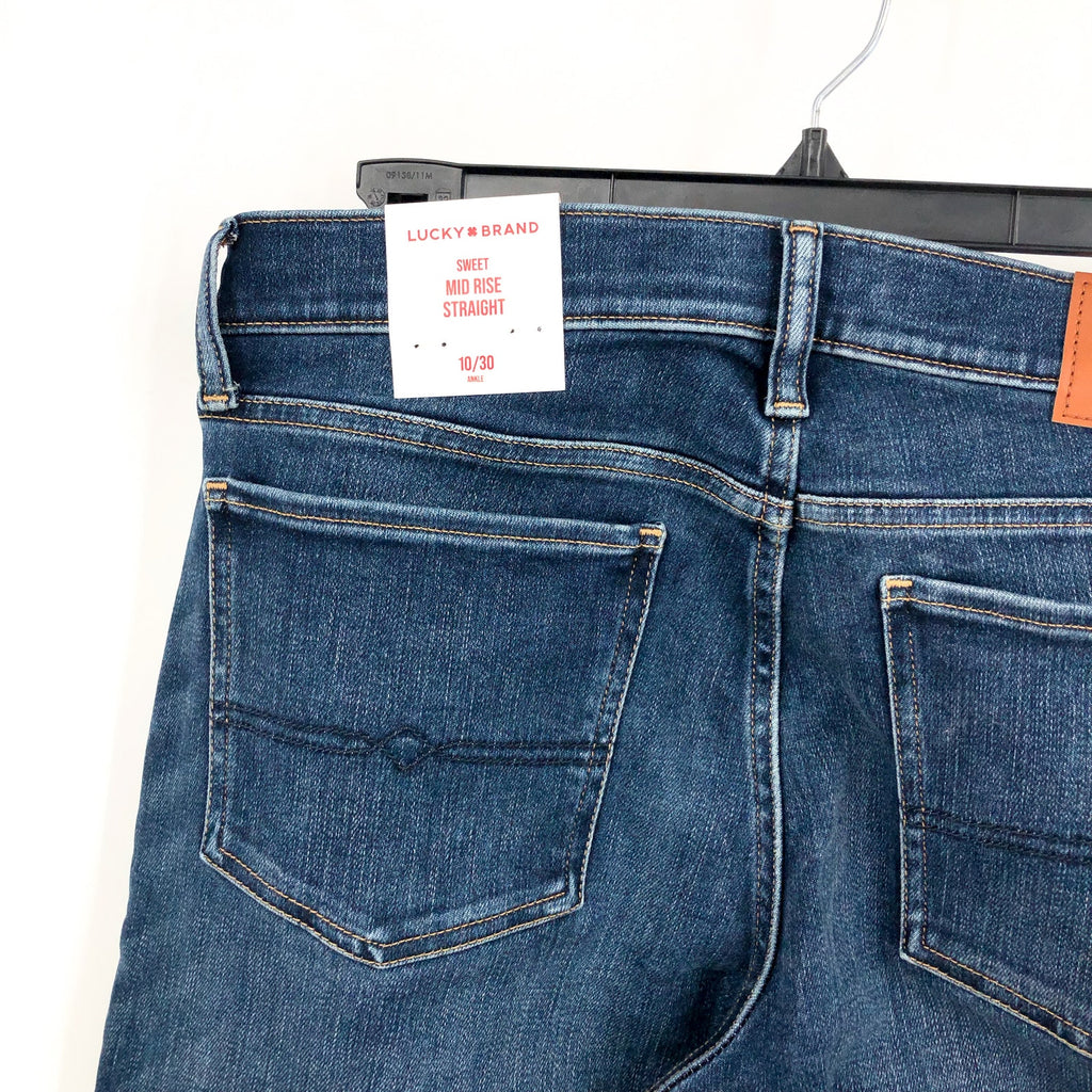 LUCKY BRAND Women's Sweet Straight Jeans Size 10 Sweet Escape Blue Mid Rise NWT